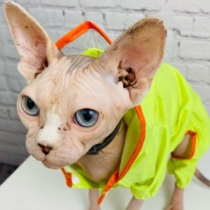 💥3/30 Dog/Cat Full Body Rain Jacket. NWT size xs